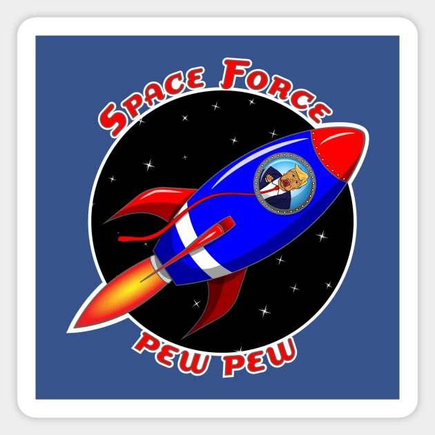 Space Force Pew Pew Sticker by Godot